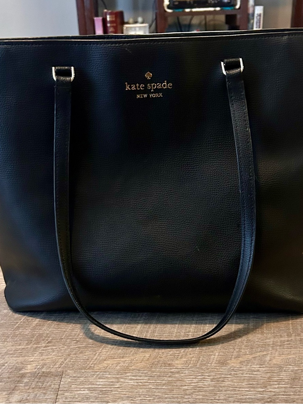 kate spade New York Black Leather Tote purse